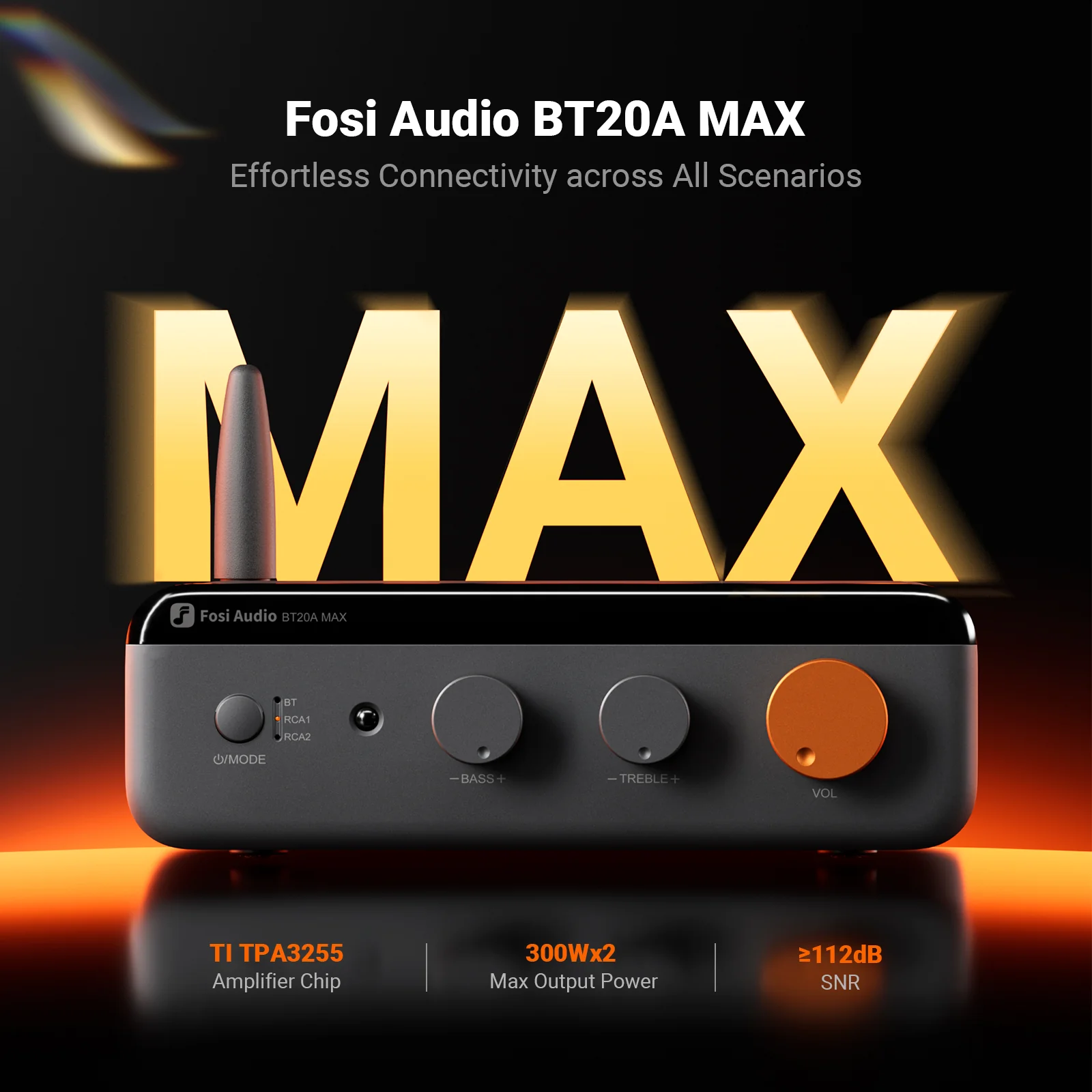 Fosi Audio BT20A MAX Bluetooth Stereo Power Amp - Image 2