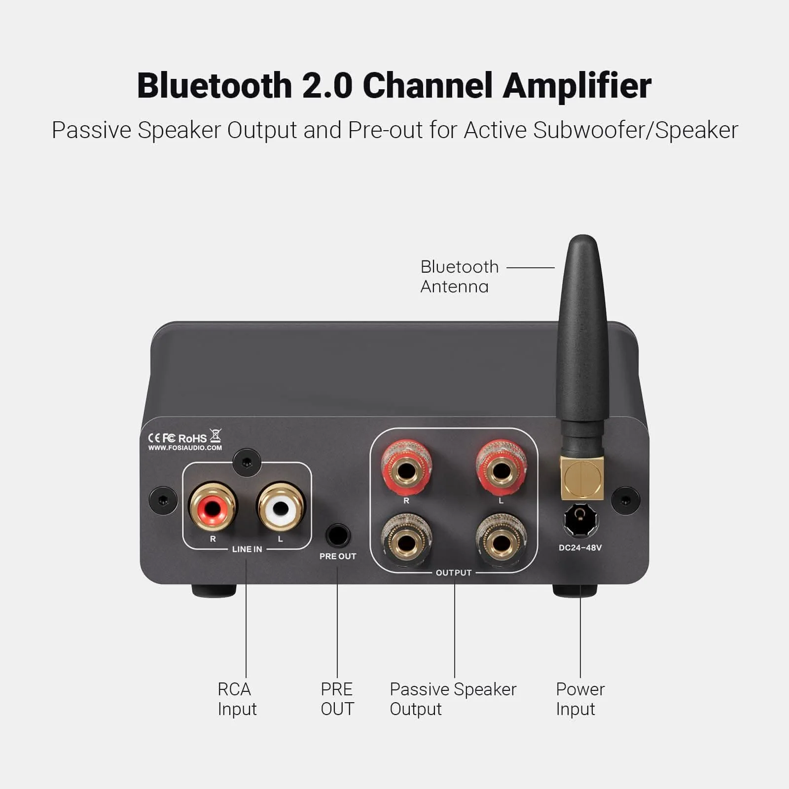 Fosi Audio BT20A Pro Bluetooth Stereo Power Amp - Image 12