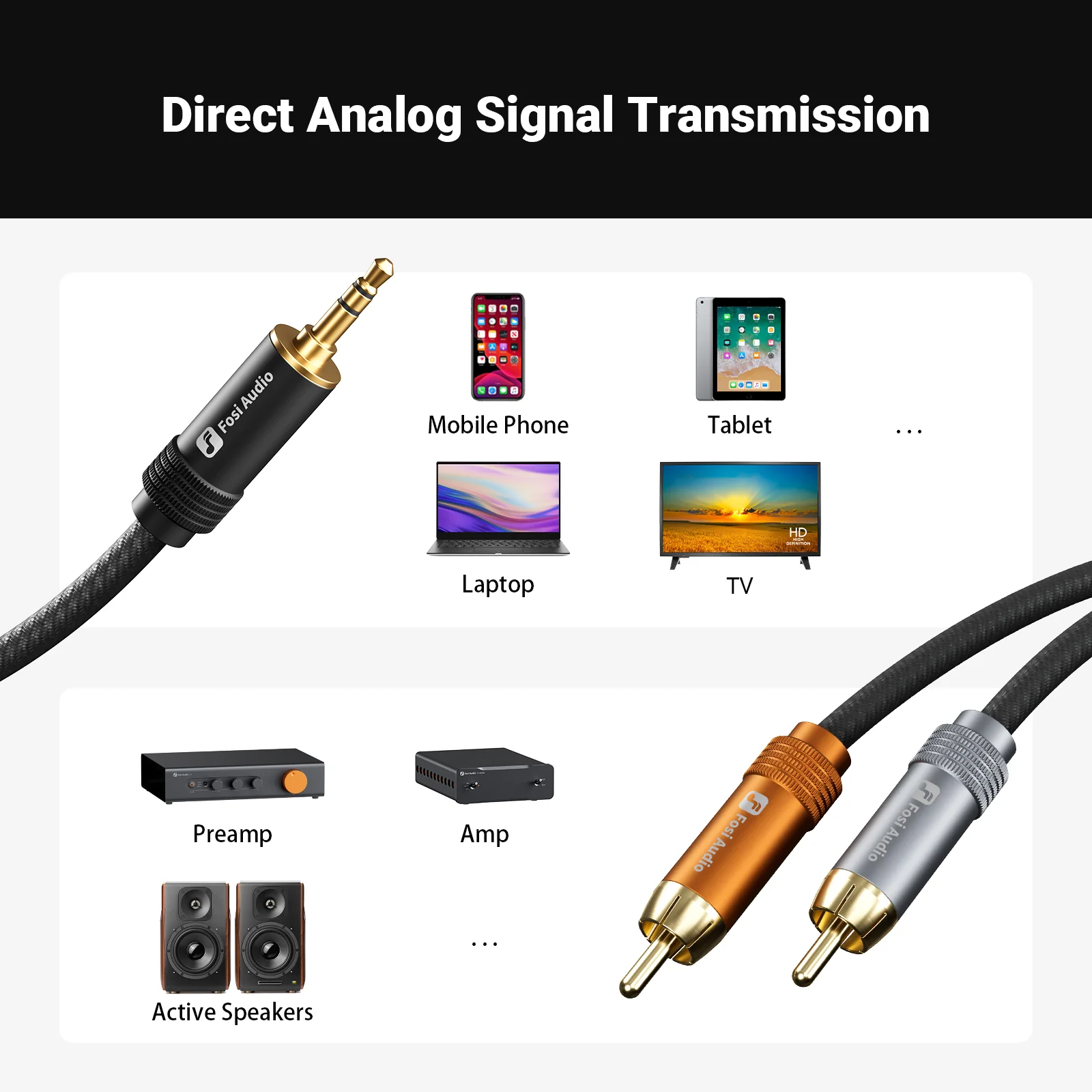 Fosi Audio 3.5 mm to Dual RCA cable - Image 7