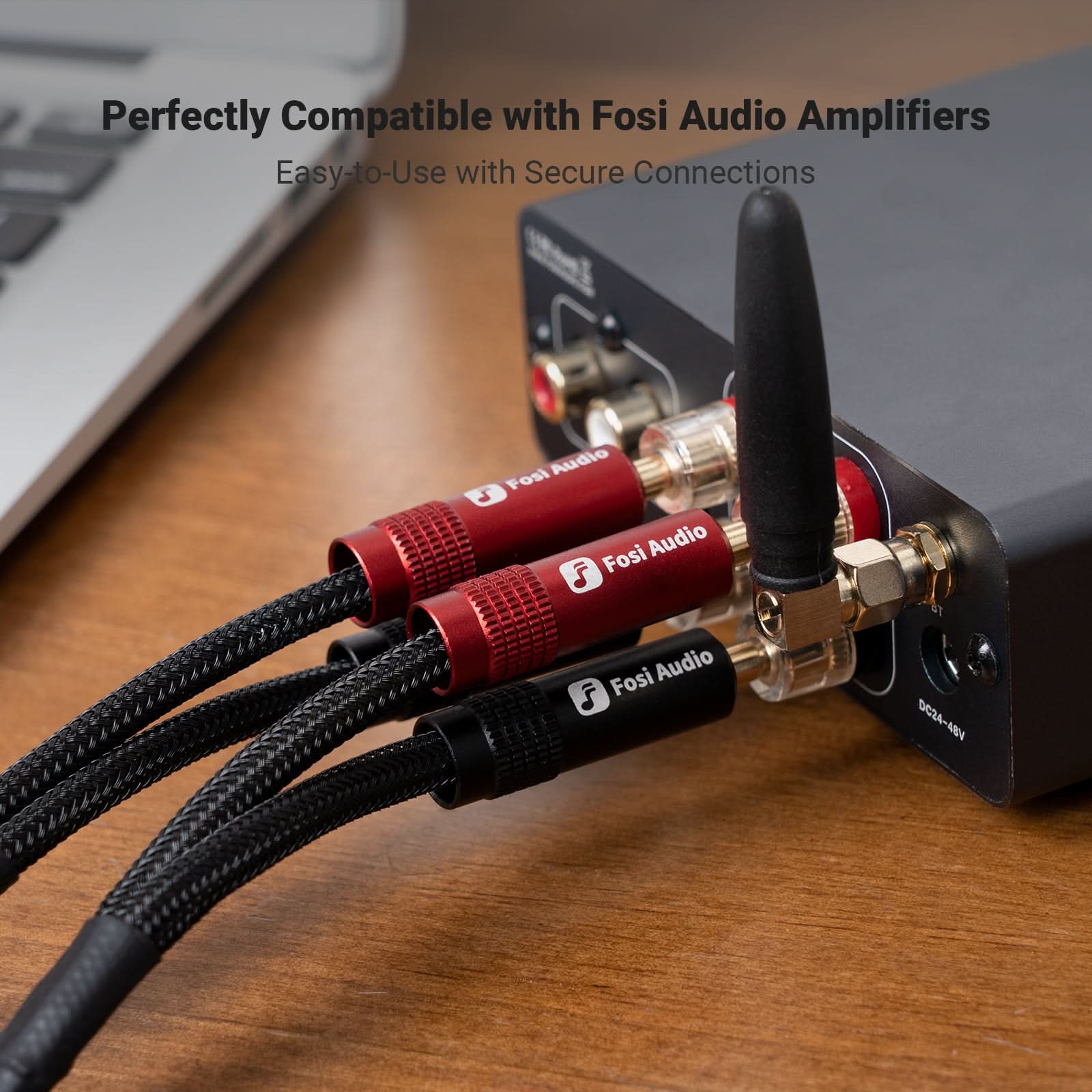 Fosi Audio Speaker Banana Plugs 2 Pairs / 4 pcs - Image 3