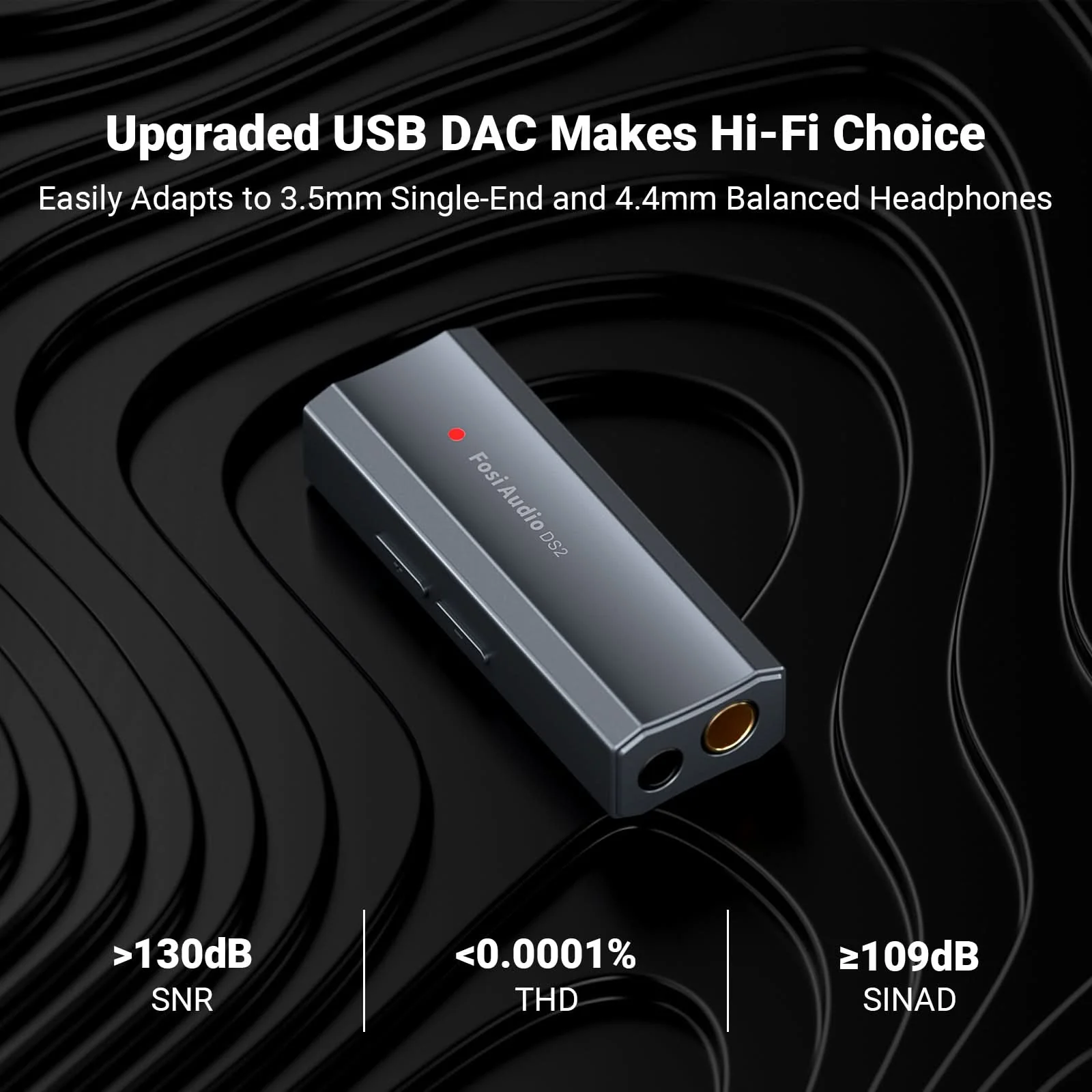 Fosi Audio DS2 Dongle DAC Headphone Amplifier - Image 3