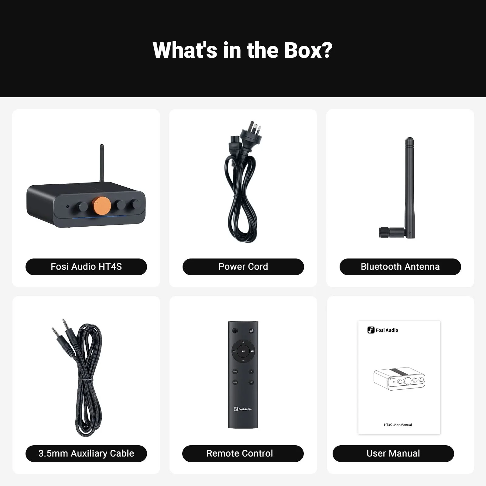 Fosi Audio HT4S 4.1/5 Channel Bluetooth Amplifier - Image 8
