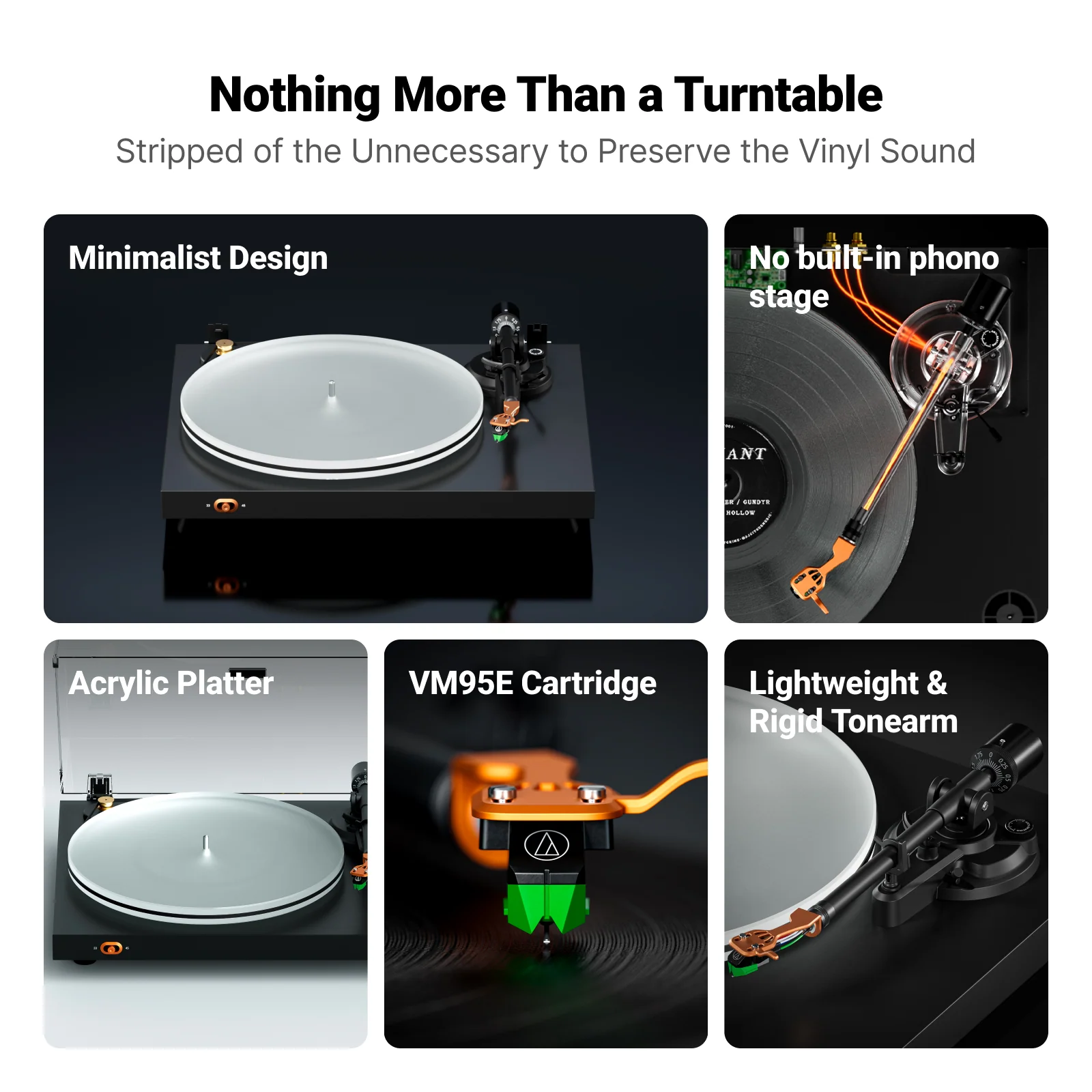 Fosi Audio Luna3 Turntable - Image 2