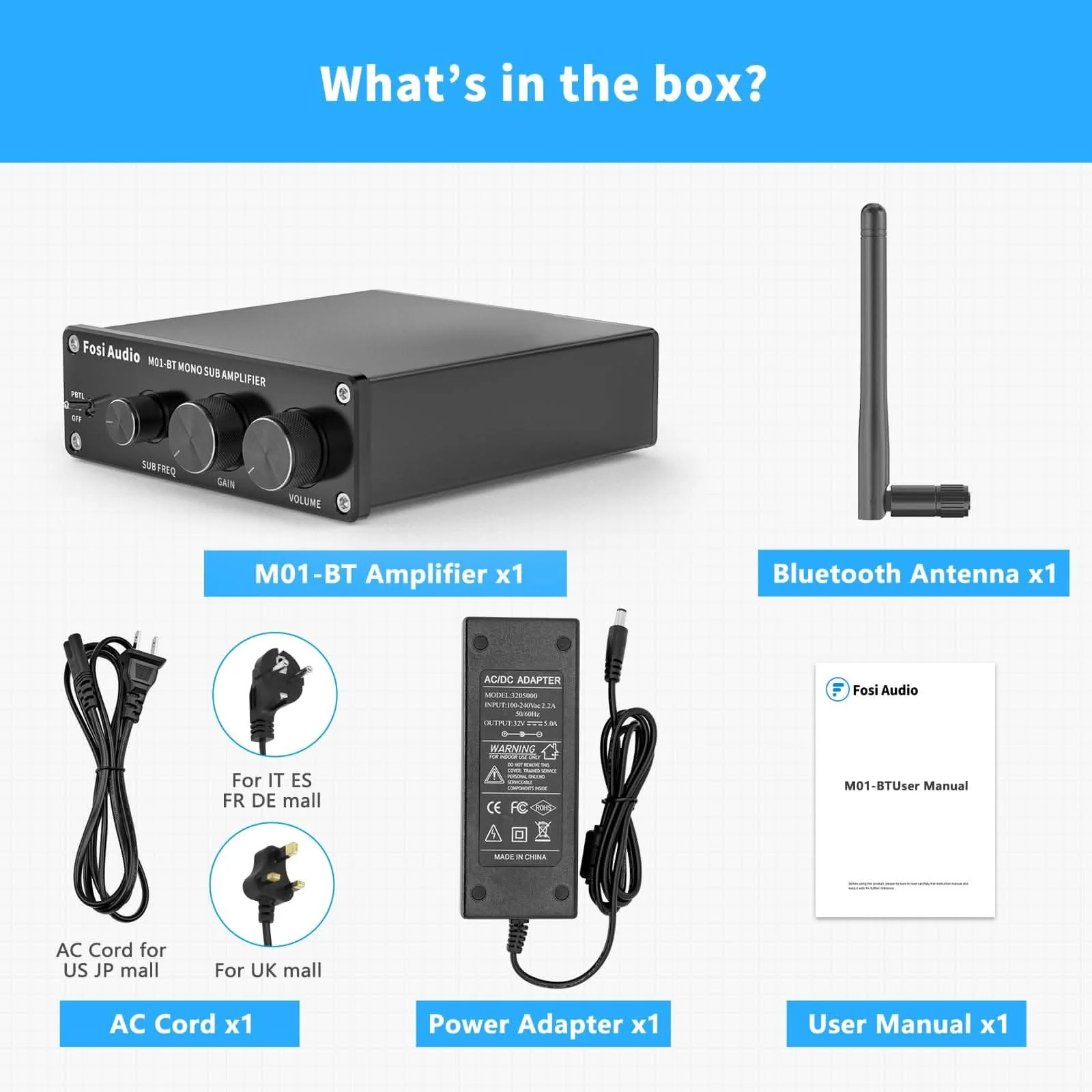 Fosi Audio M01-BT Bluetooth Subwoofer Mono Amp - Image 7