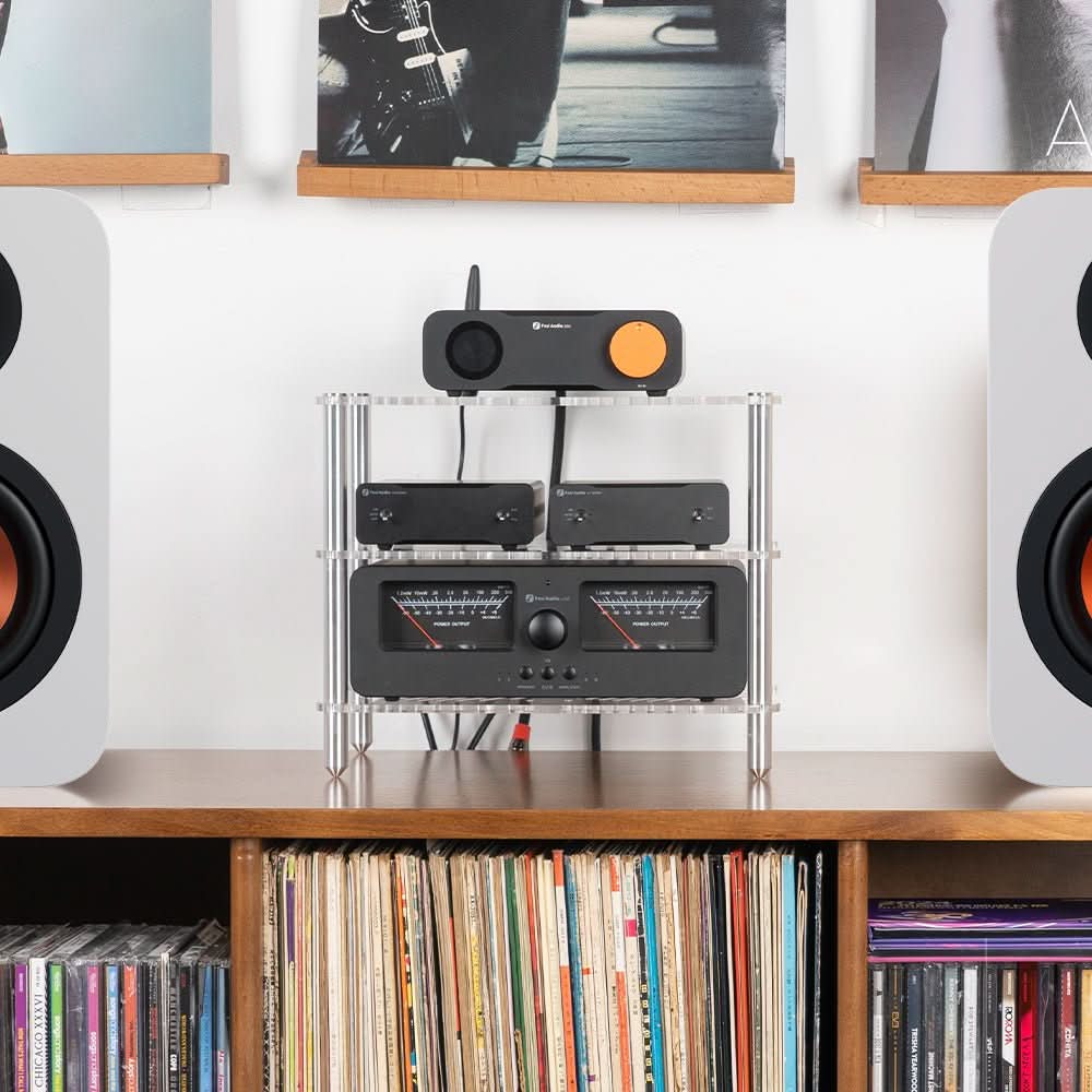 Fosi Audio 3-Layer Acrylic Rack for Audio Components - Image 6
