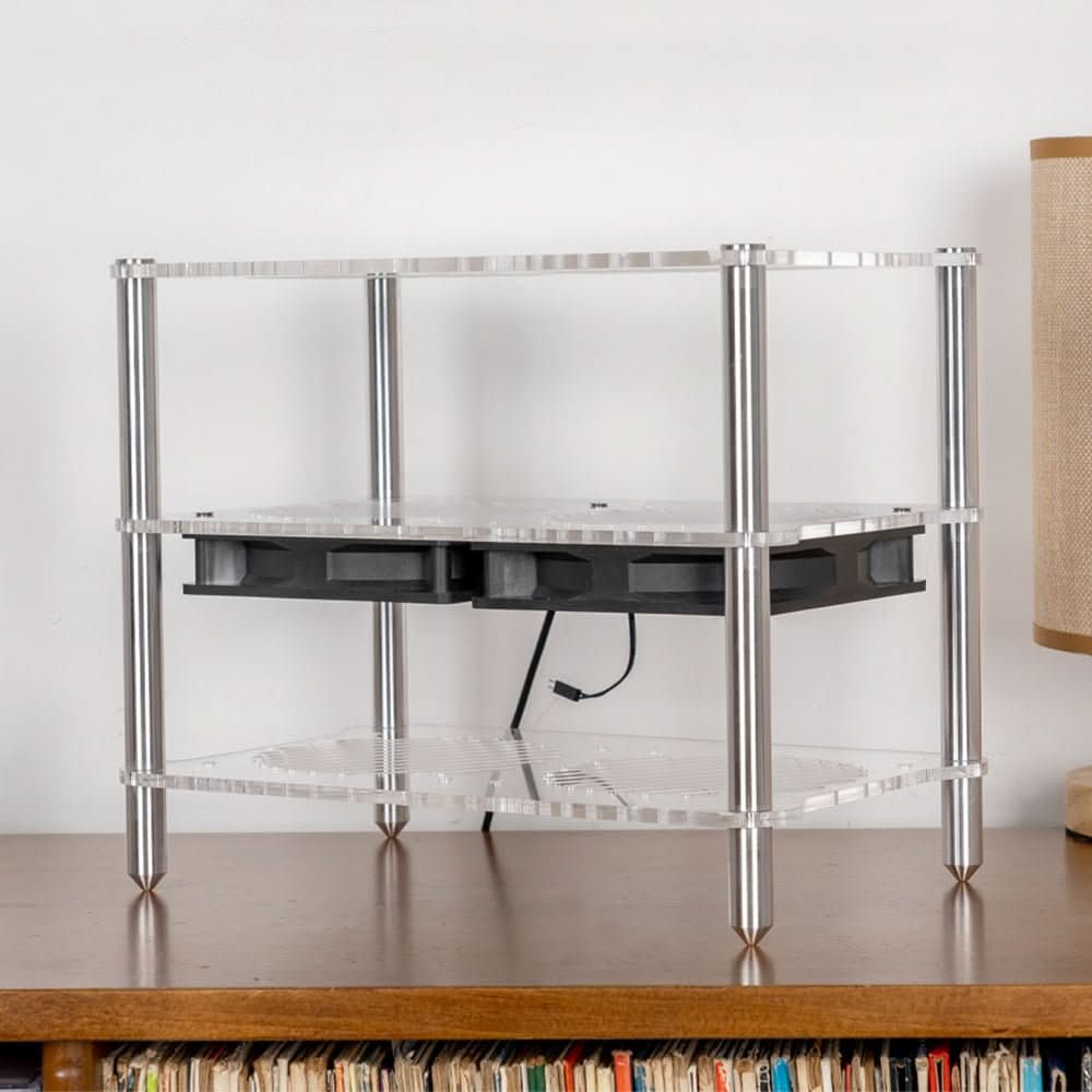 Fosi Audio 3-Layer Acrylic Rack for Audio Components - Image 9