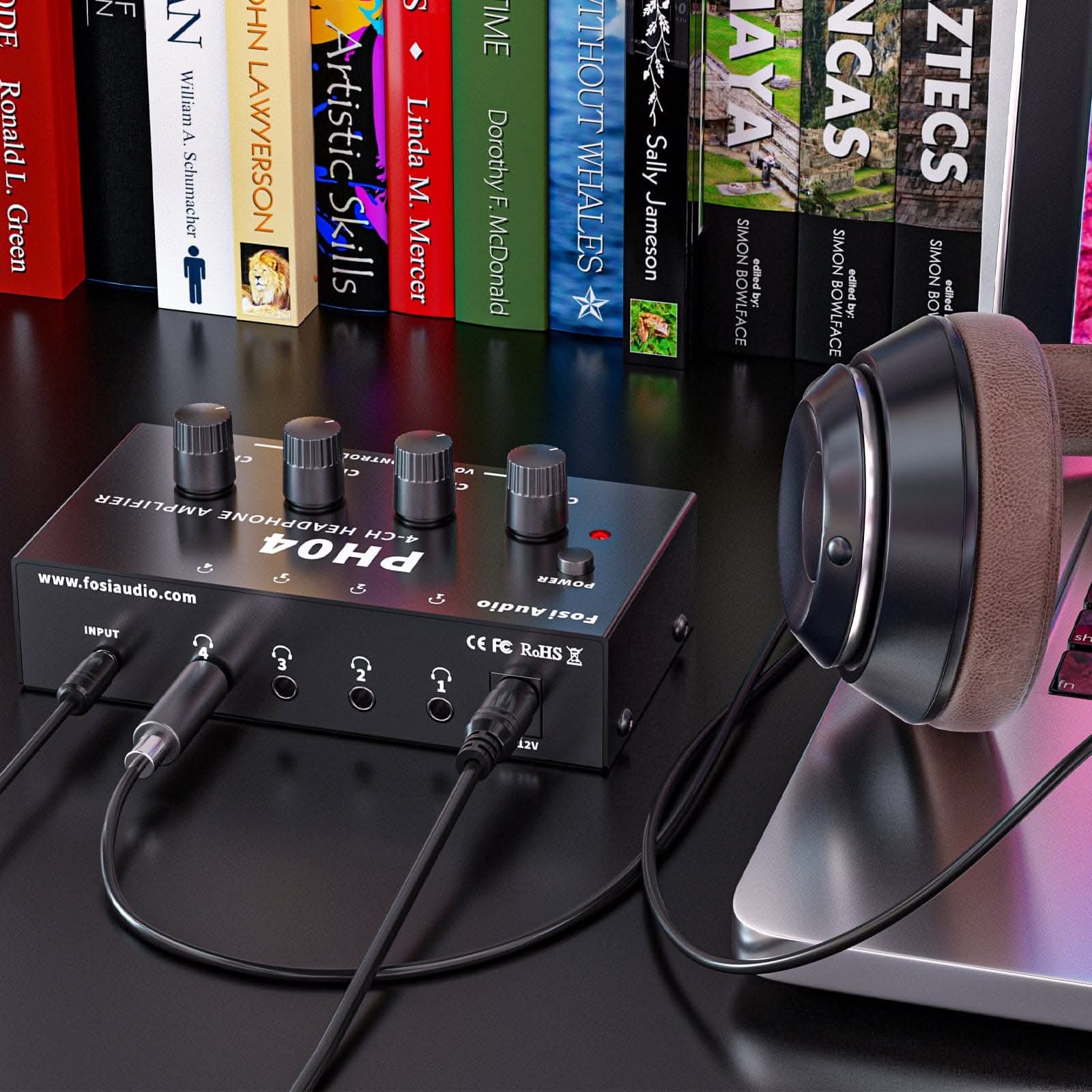Fosi Audio PH04 4 Channel Headphone Amplifier - Image 6