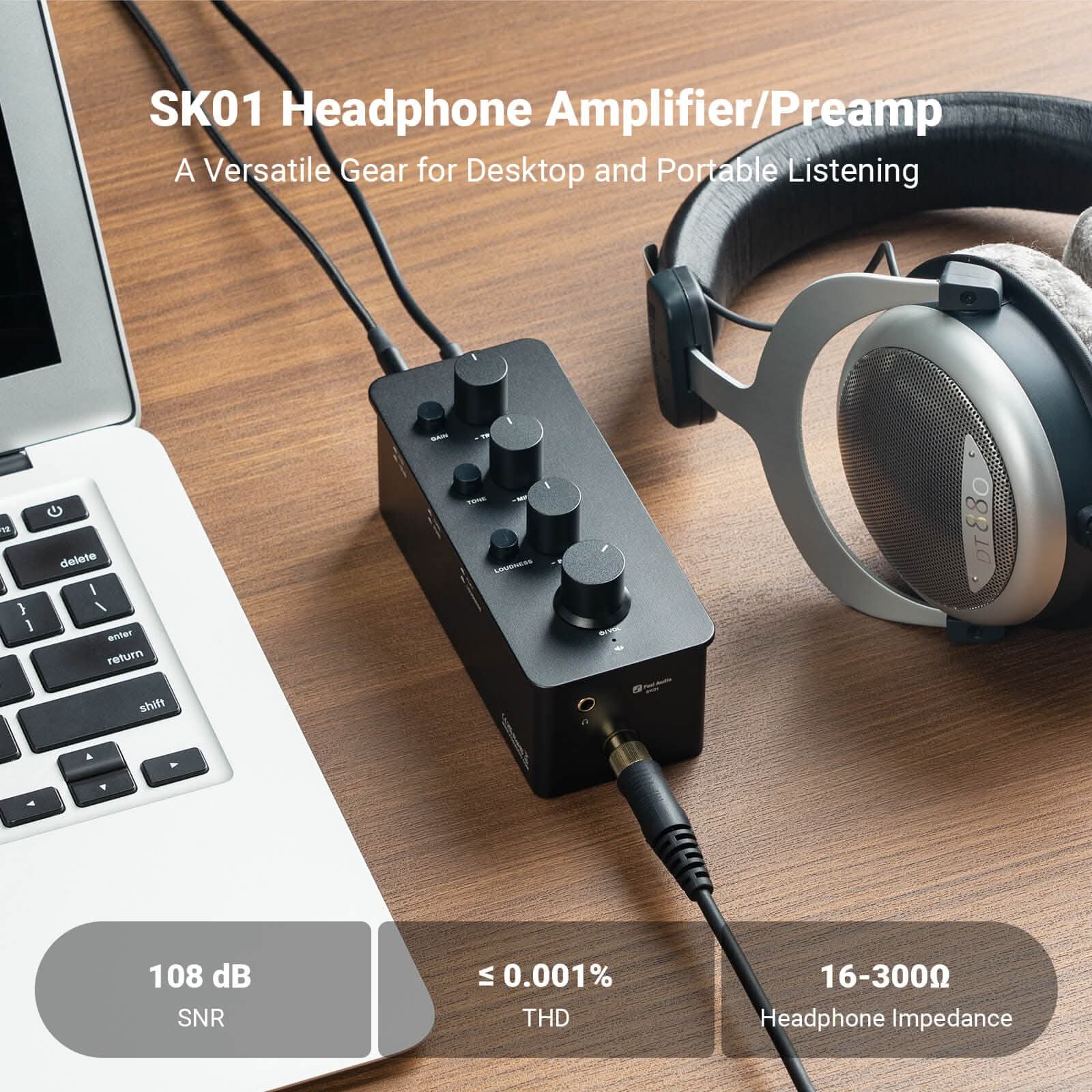 Fosi Audio SK01 Headphone Amplifier Preamp - Image 5