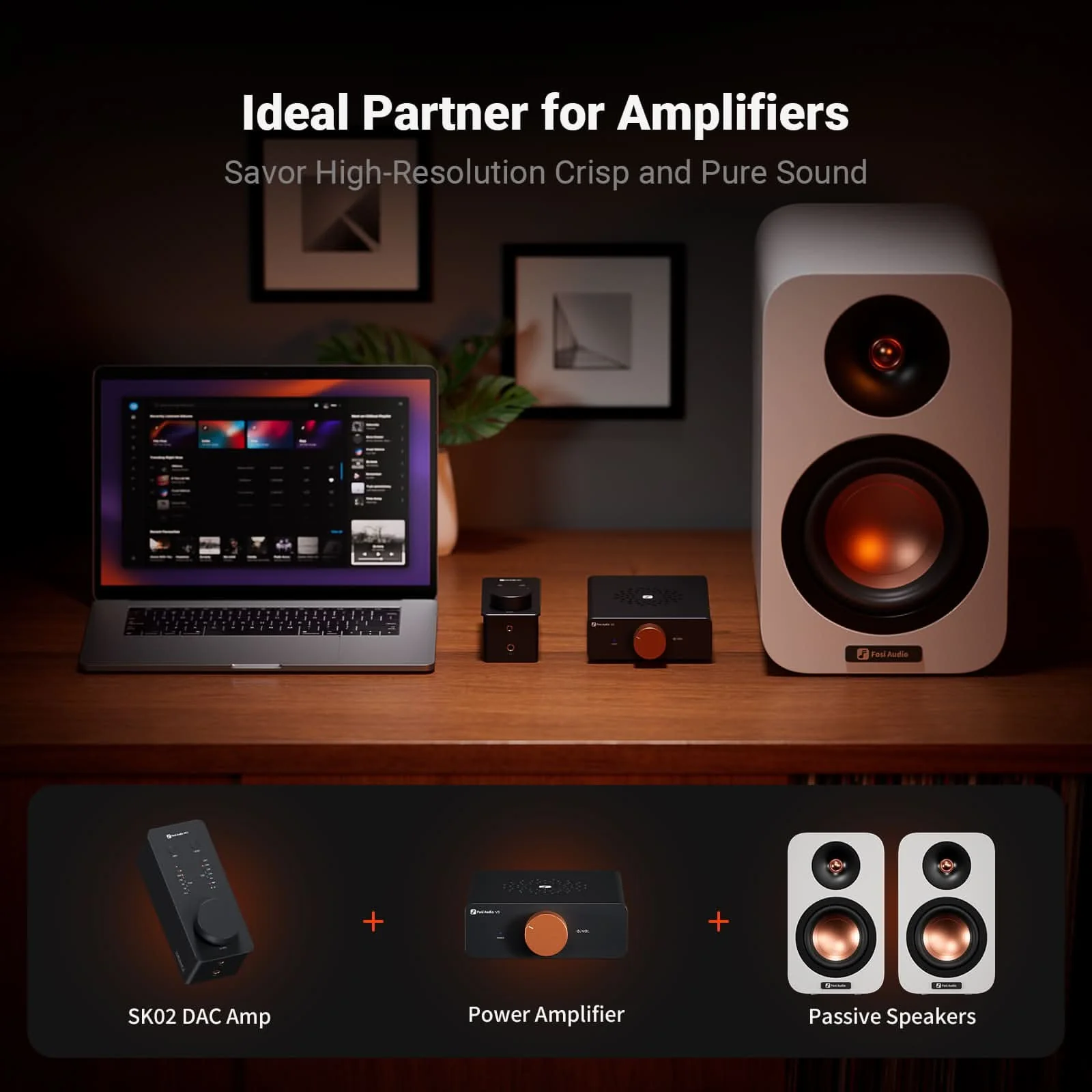 Fosi Audio SK02 Desktop DAC Headphone Amplifier - Image 5