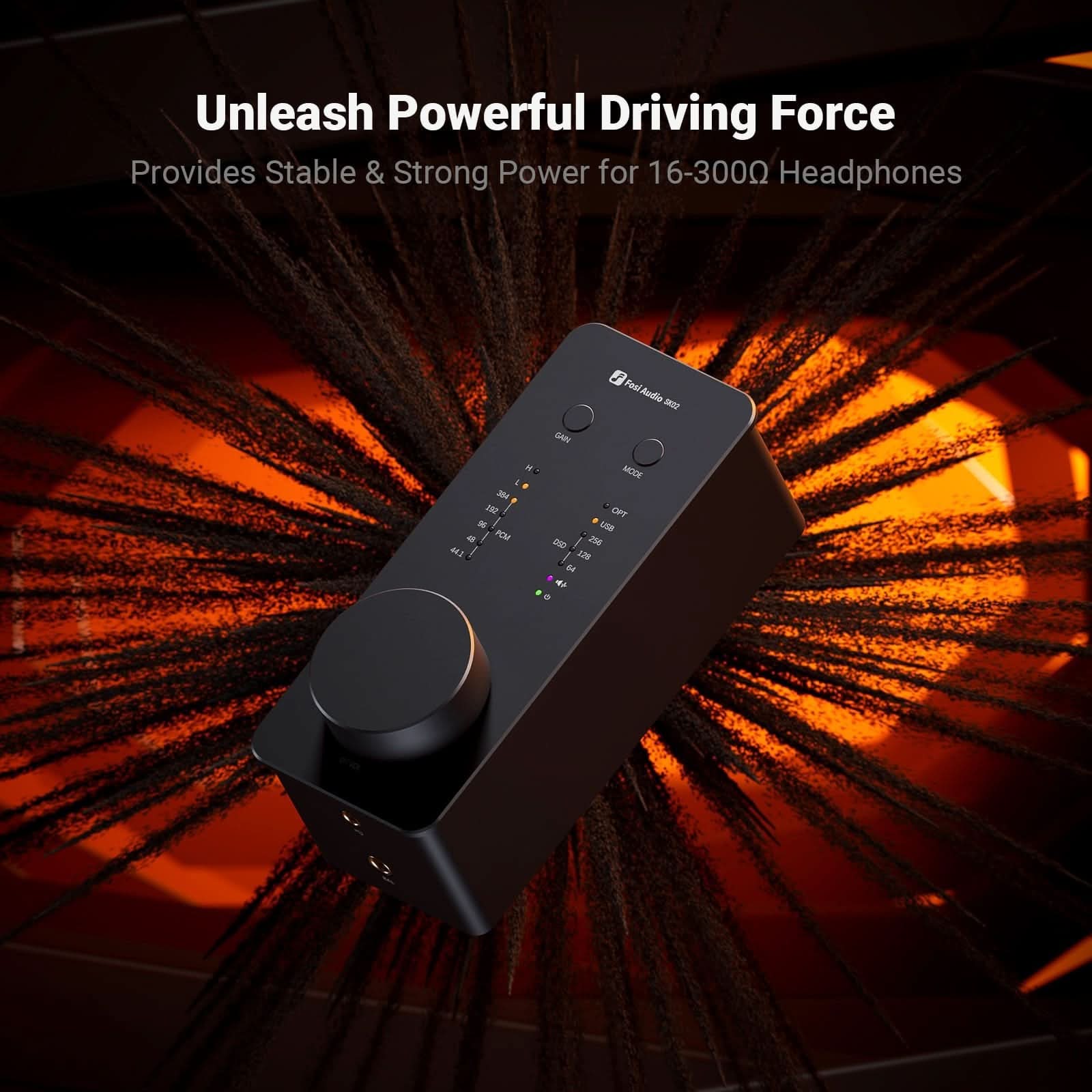 Fosi Audio SK02 Desktop DAC Headphone Amplifier - Image 6