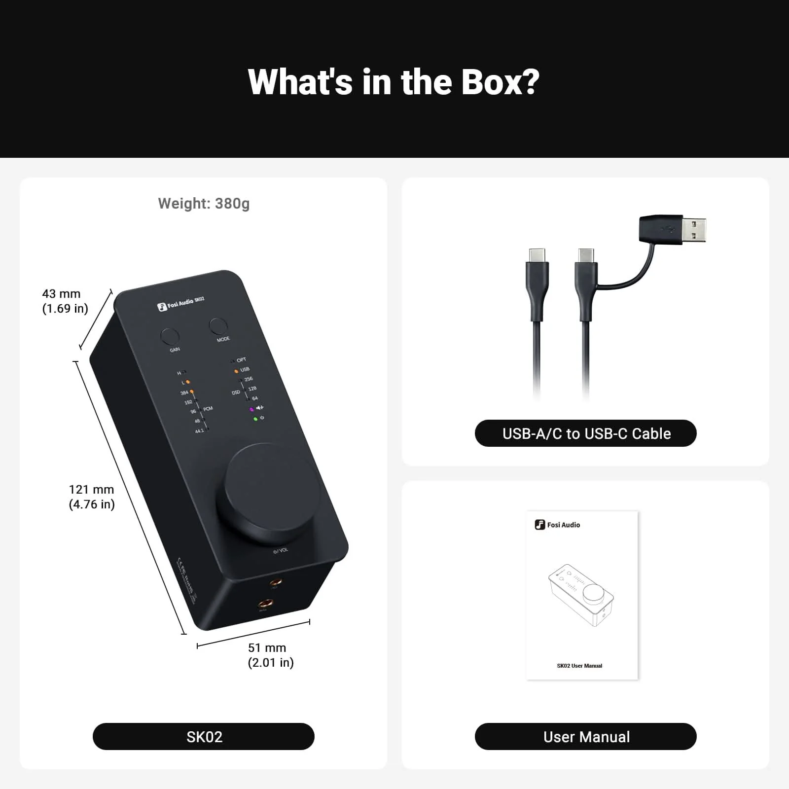 Fosi Audio SK02 Desktop DAC Headphone Amplifier - Image 9
