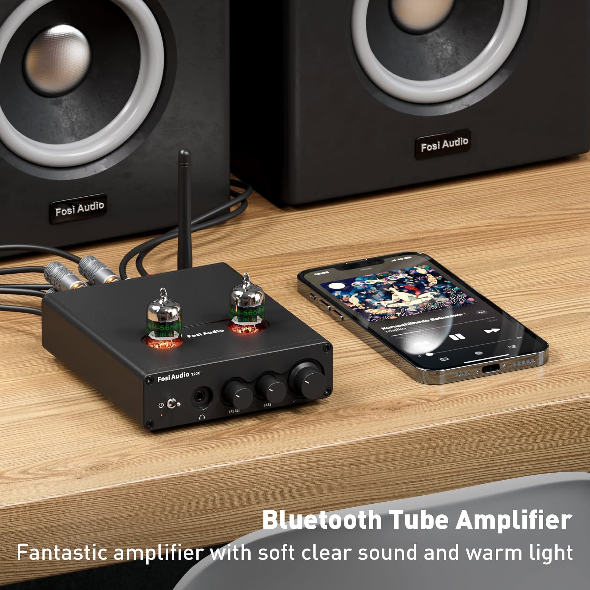 Fosi Audio T20X Bluetooth Tube Amplifier Headphone - Image 3