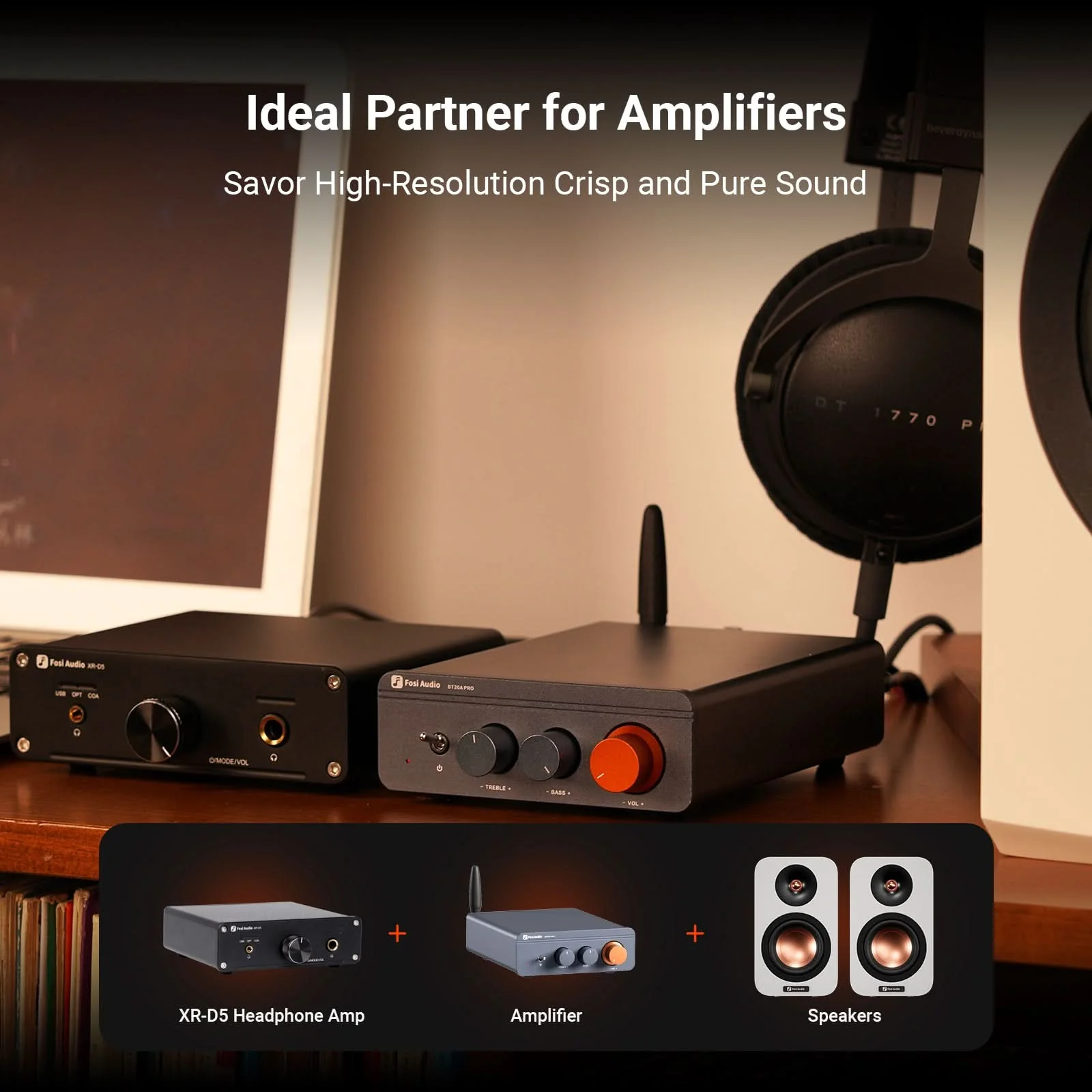 Fosi Audio XR-D5 DAC Headphone Amplifier - Image 4