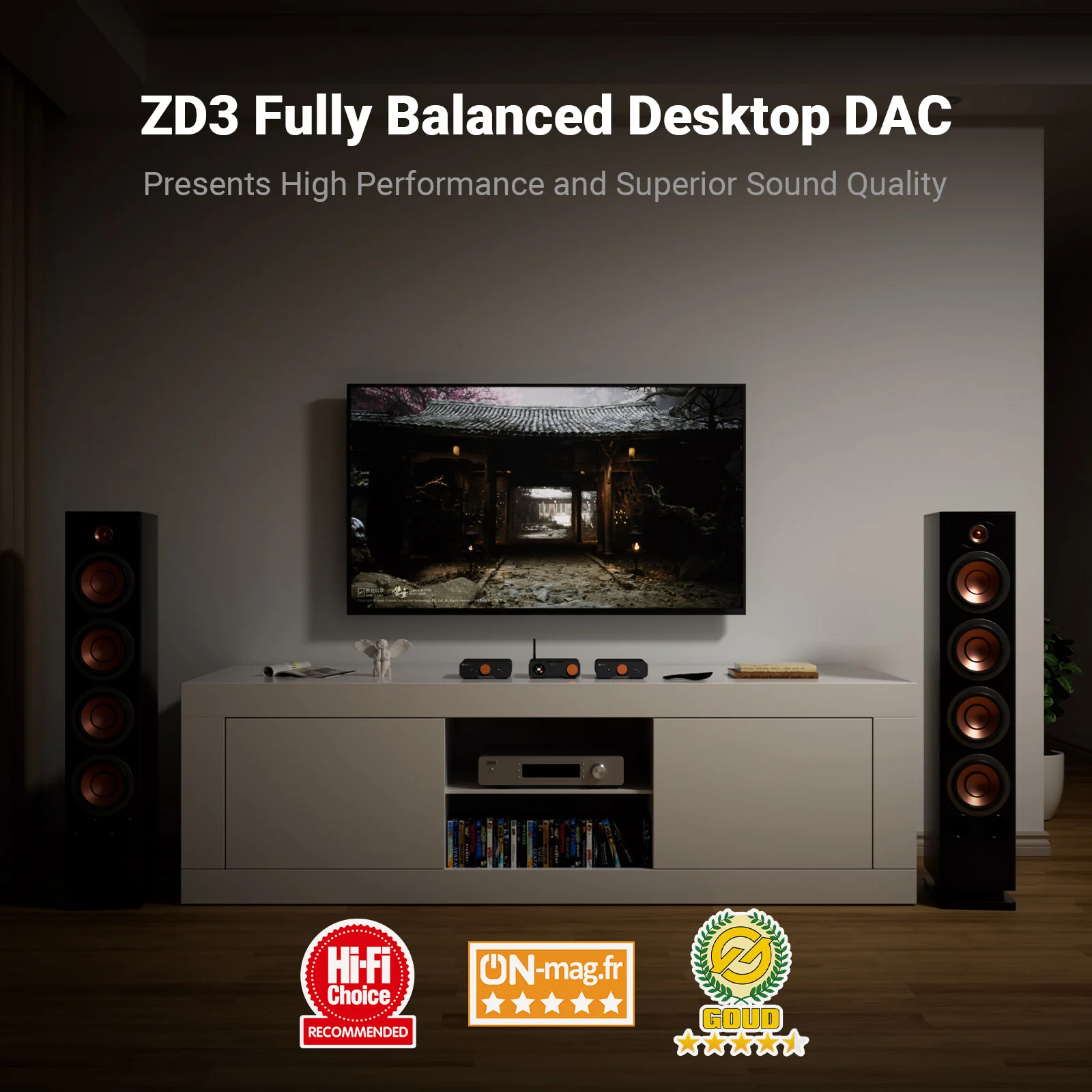 Fosi Audio ZD3 Fully Balanced Desktop DAC - Image 2
