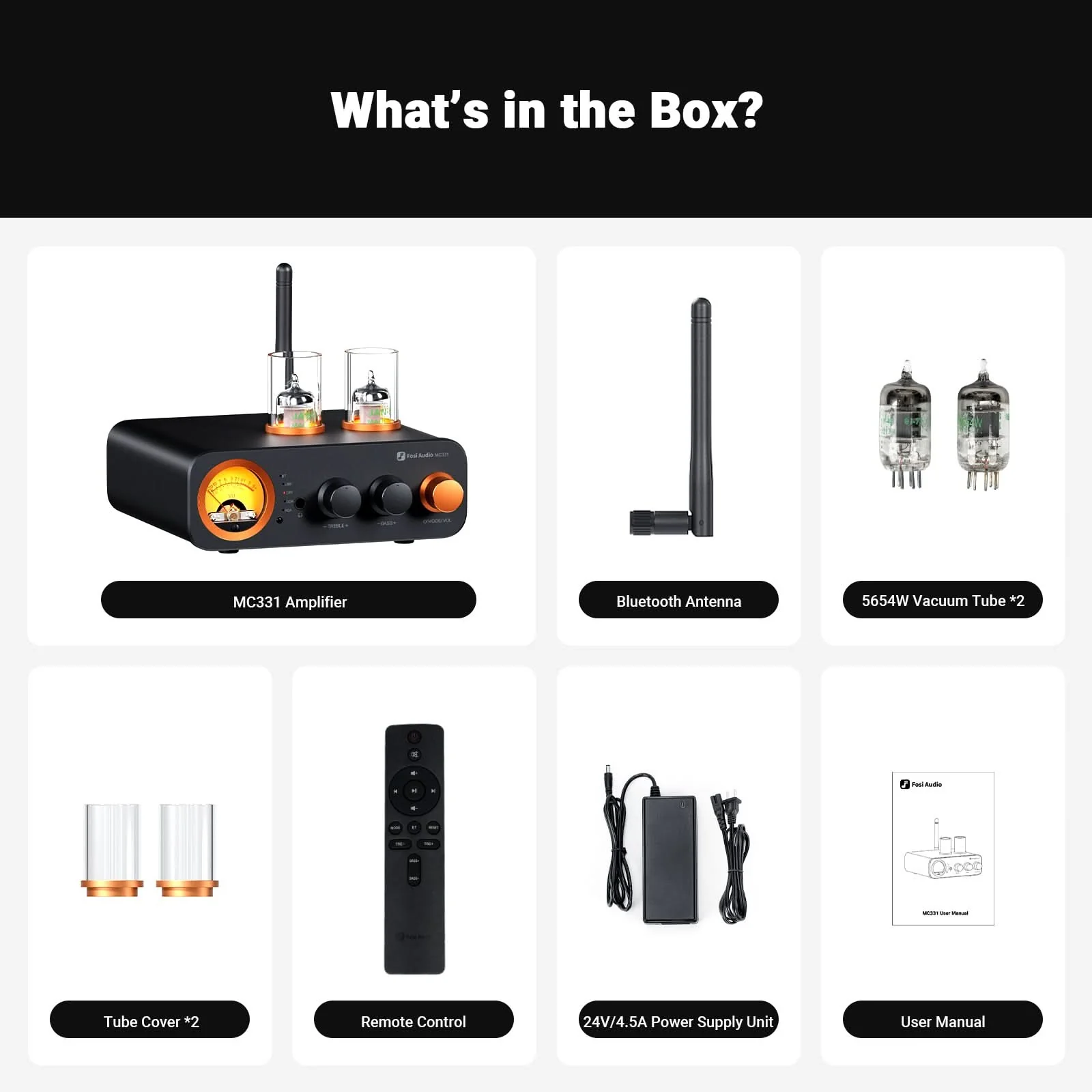 Fosi Audio MC331 Tube Integrated Bluetooth Amp - Image 8