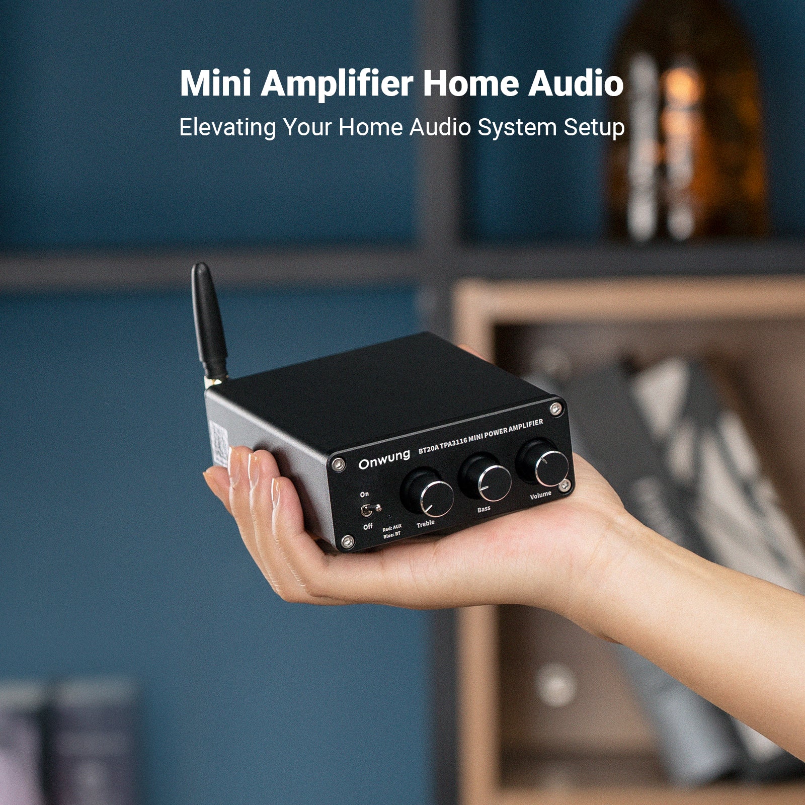 Onwung BT20A Bluetooth Stereo Amplifier - Image 4