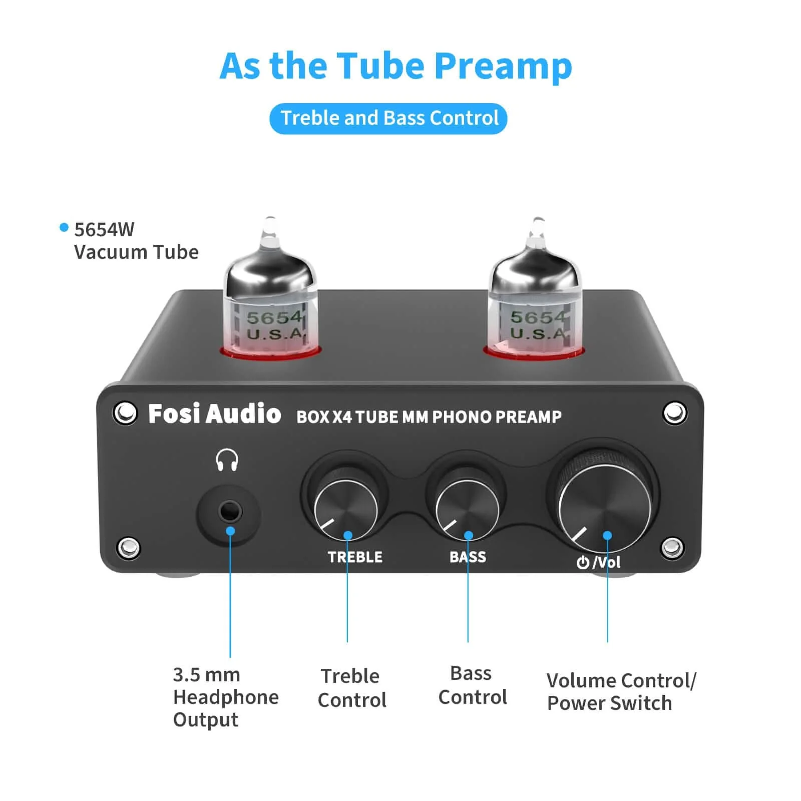 Fosi Audio Box X4 MM Turntable Phono Preamplifier - Image 4