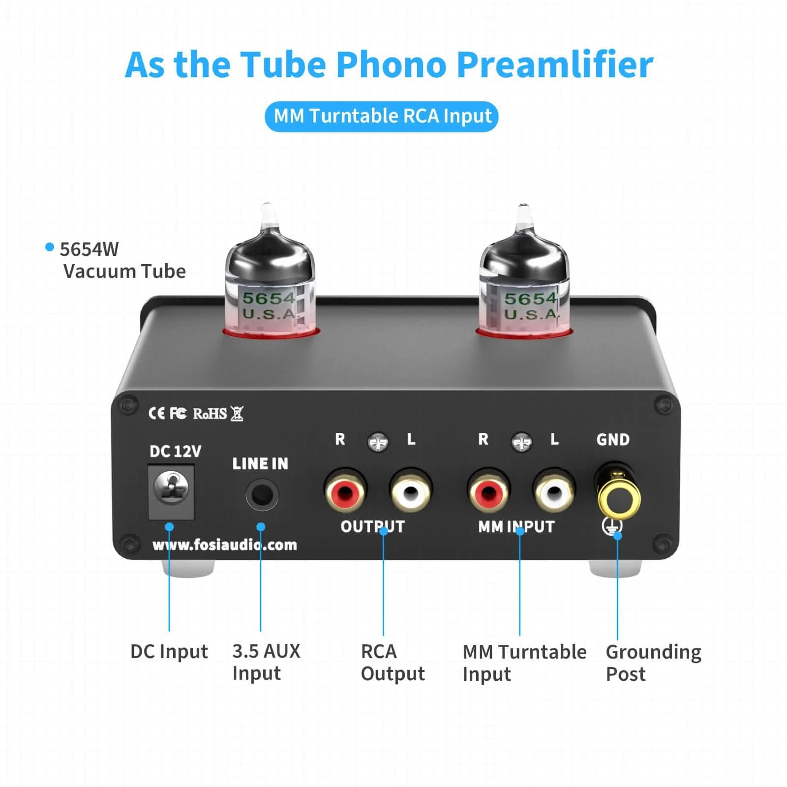 Fosi Audio Box X4 MM Turntable Phono Preamplifier - Image 5