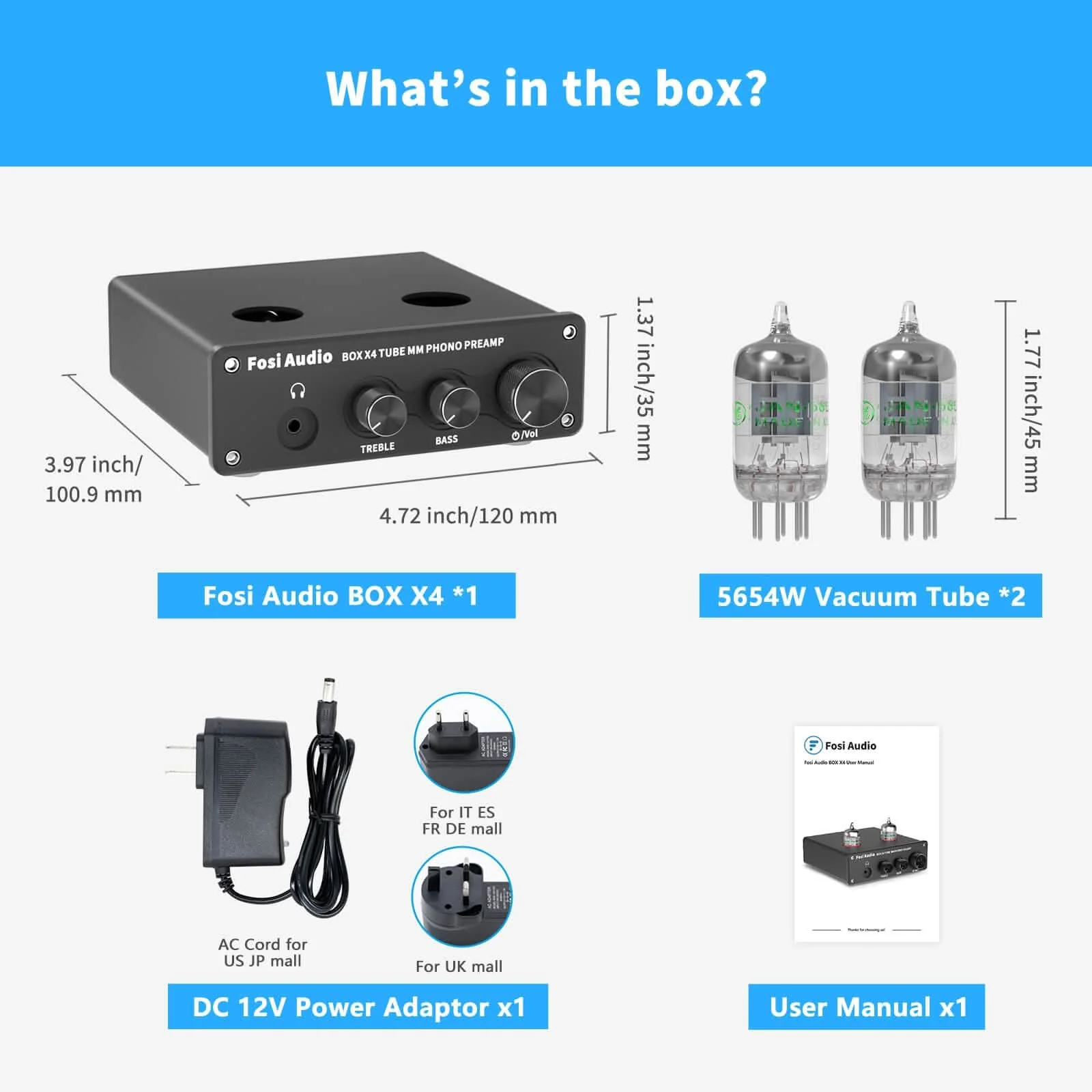 Fosi Audio Box X4 MM Turntable Phono Preamplifier - Image 6