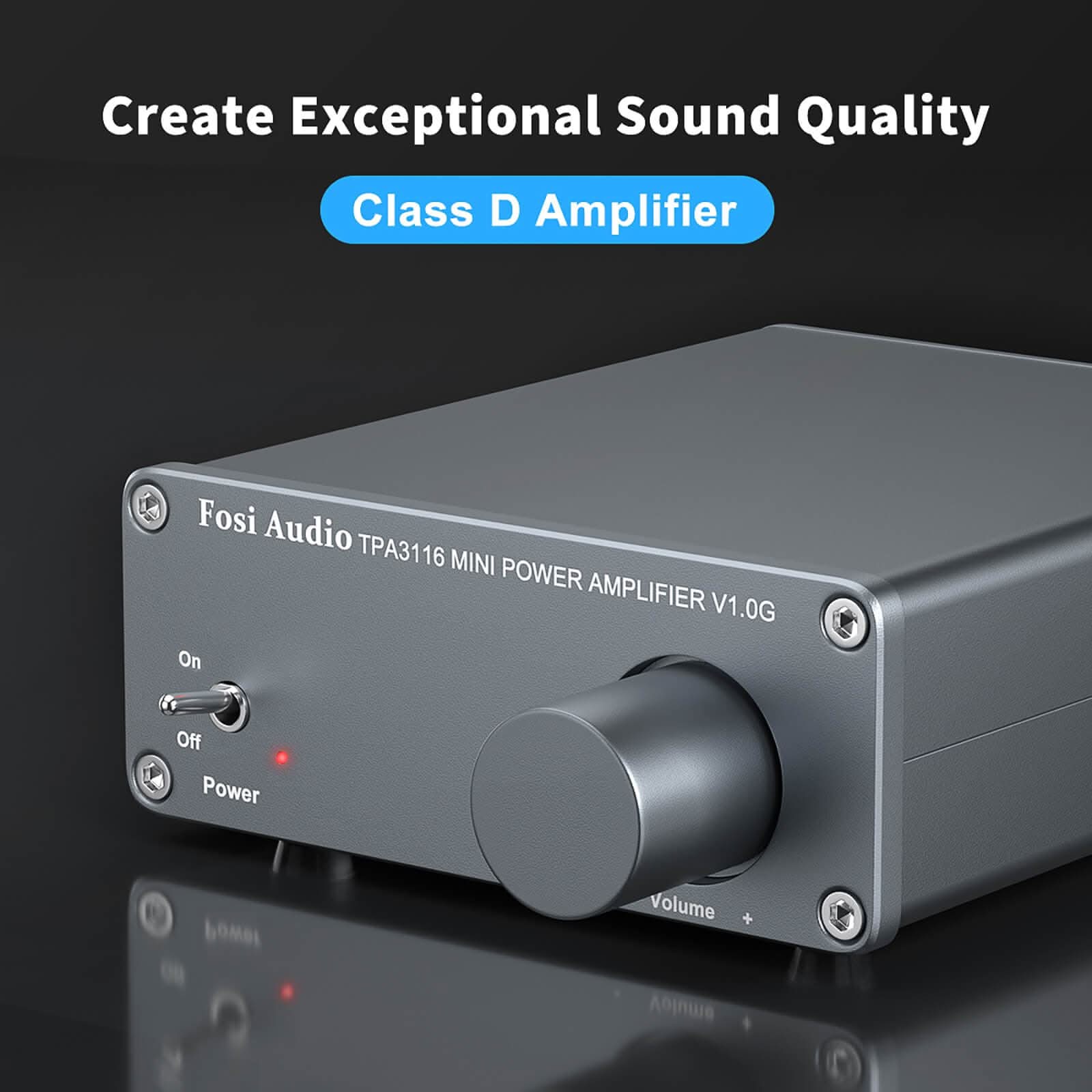 Fosi Audio V1.0G Mini Stereo Audio Amplifier - Image 2