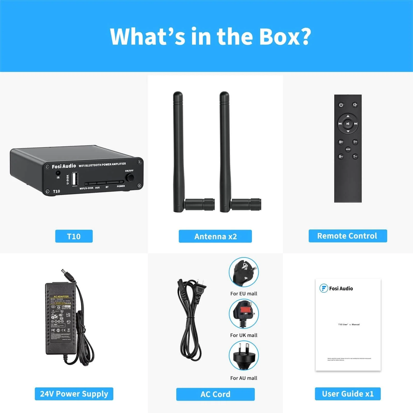 Fosi Audio T10 WiFi & Bluetooth Amplifier - Image 6